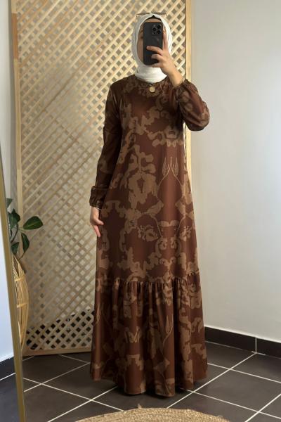 Bulut Elbise Kahverengi