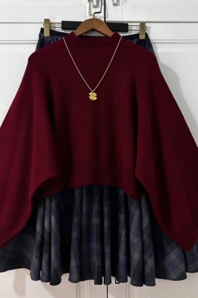 Ekose Takım  Lacivert Bordo