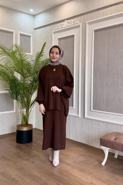 Soft Etek Takım Kahverengi Kahverengi