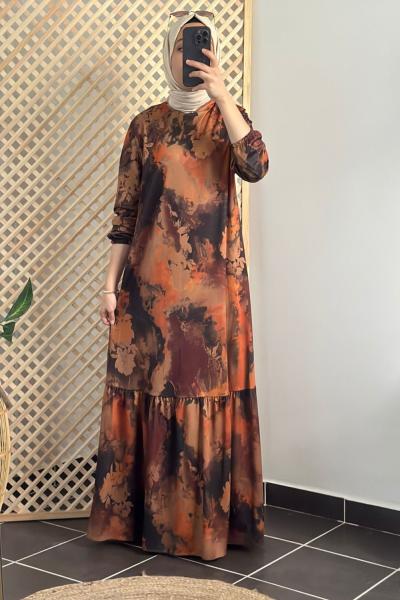 Sonbahar Elbise Kiremit