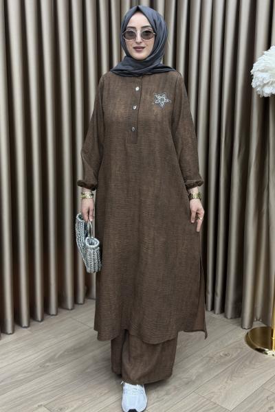 Birce Takım Kahverengi