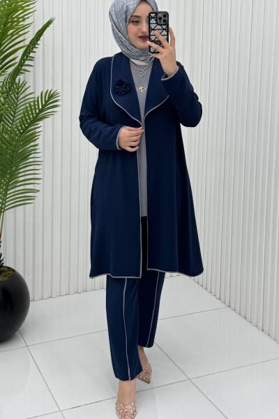 İkra 3 lü Takım Lacivert