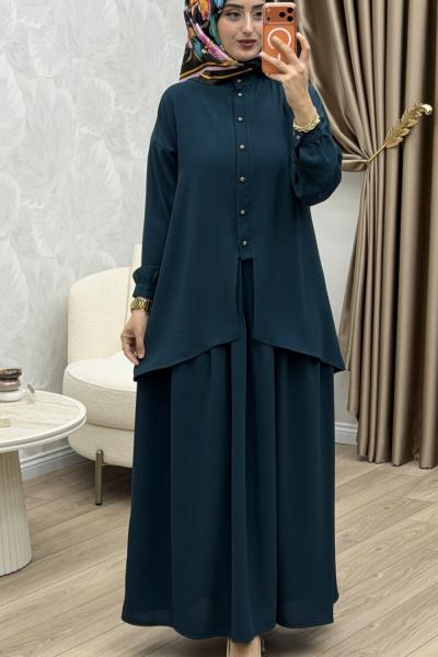 Laçin Etek Takım Zümrüt