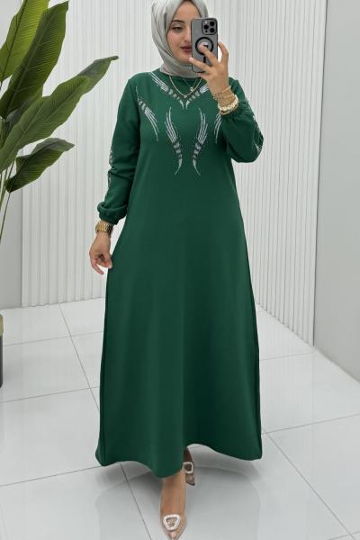 Pırıl Elbise Zümrüt