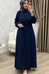 Yüsra Elbise Lacivert