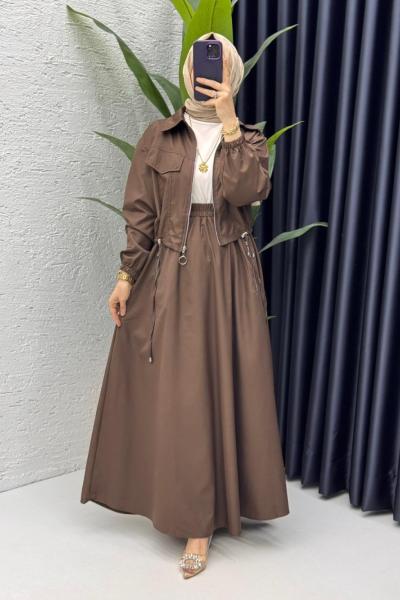 Kahve Tuana Takım Tesettür Giyim