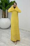 Sarı Tansu Elbise Tesettür Giyim