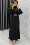 Siyah  Nisa Elbise Tesettür Giyim