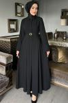 Siyah Premıum Farah Elbise Tesettür Giyim