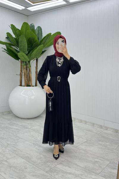 Siyah şoray Elbise Tesettür Giyim