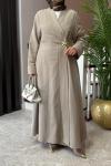 Briar Abaya Takım Bej