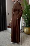 Briar Abaya Takım Kahverengi