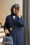 Briar Abaya Takım Lacivert