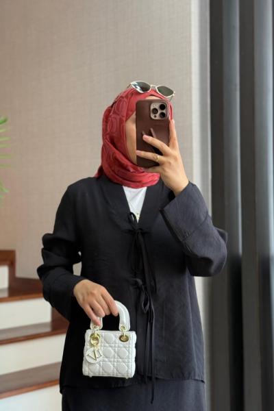 Keista Etekli Takım Siyah