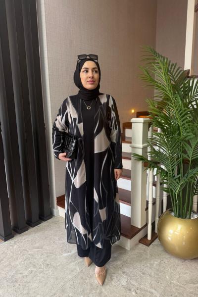 Miray Üçlü Takım Siyah