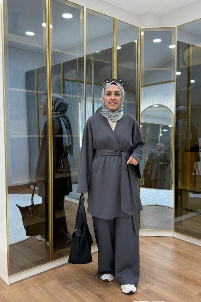 Oysho Kimona Takım  Füme