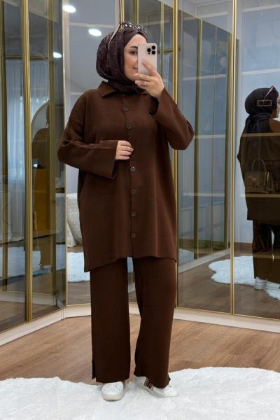 Triko Takım  Kahverengi