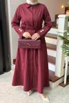 Wonda Elbise Bordo
