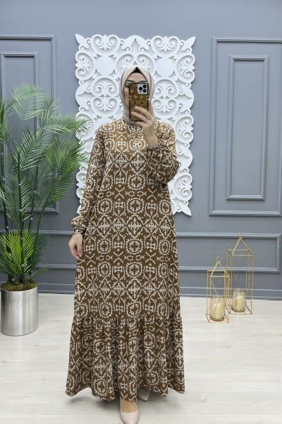 Asude Elbise Kahverengi