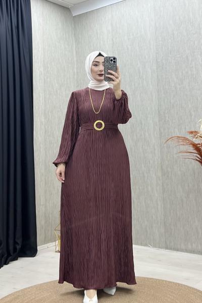 Bala Abiye Elbise Kahverengi