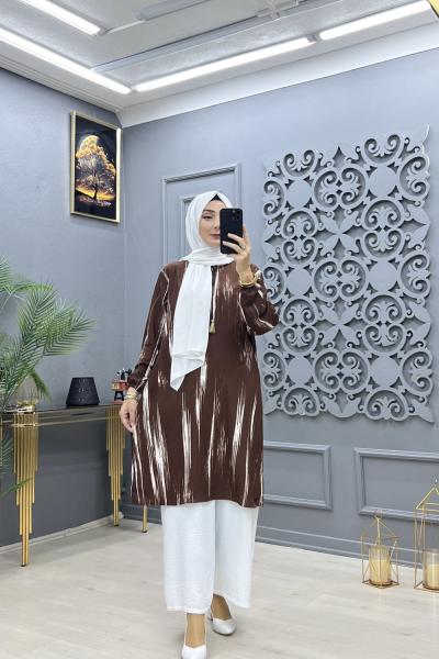 Carosel tunik Kahverengi