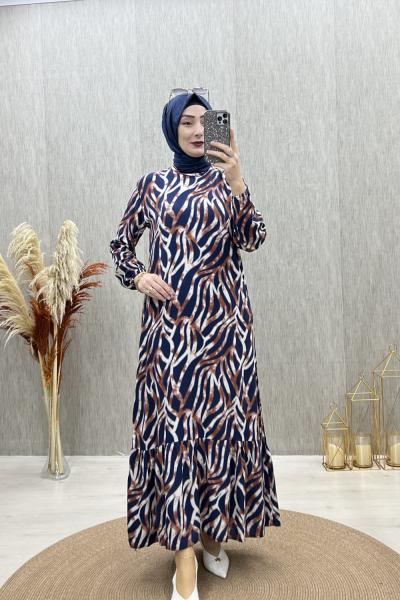 Dilay elbise Lacivert