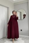Evin elbise Bordo