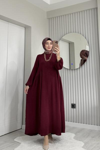 Evin elbise Bordo