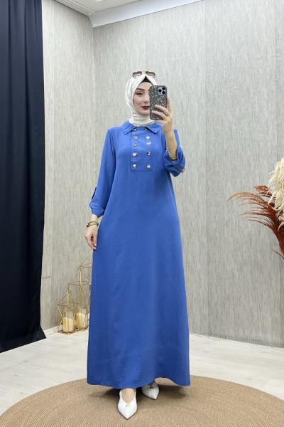 FARAH ELBİSE Mavi