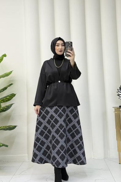 Gaye etekli takım Siyah