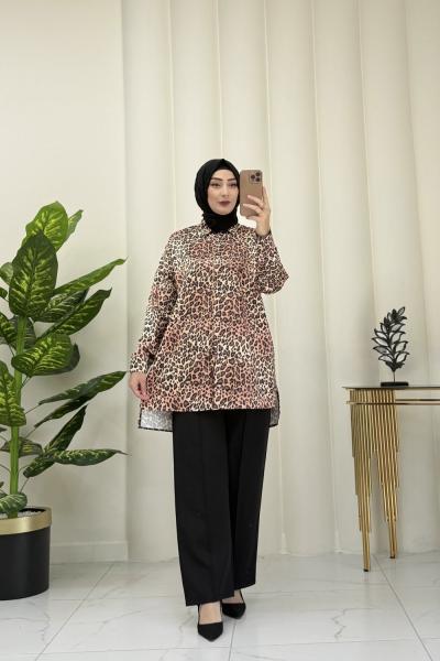 Lavaor leopar takım Kahverengi