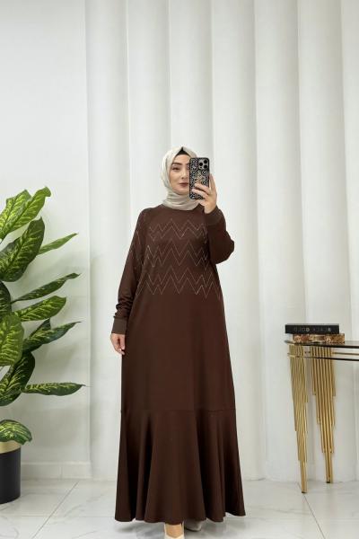 Nefise elbise Acı Kahve