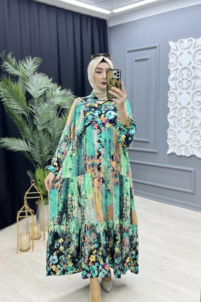 Roseline Elbise Yeşil