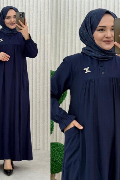 Belfu Elbise Lacivert