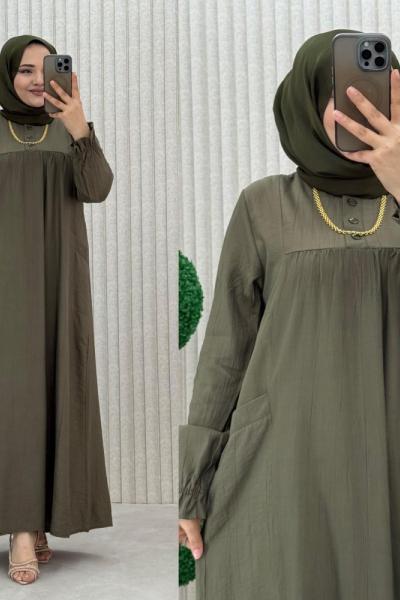 Belfu Elbise Haki