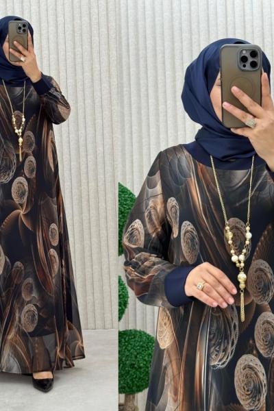 Büşra Elbise  Lacivert