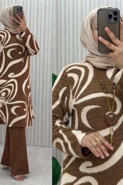 Damla Takım Kahverengi