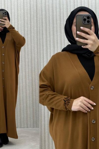 4155 destan hırka Taba