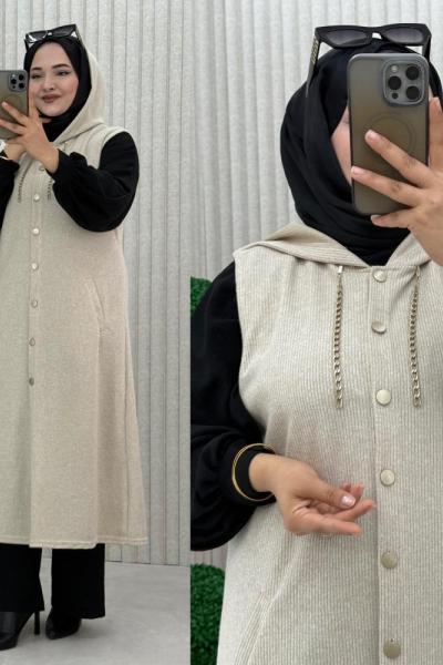 Duman Yelek Taş Rengi