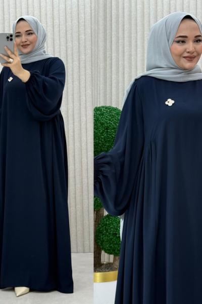 Efuli elbise Lacivert