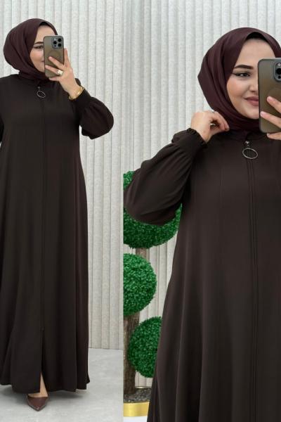 Gülbeyaz Ferace Kahverengi