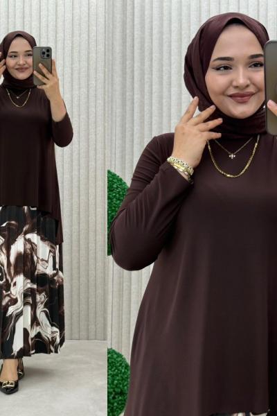 Gülmahal Takım Kahverengi