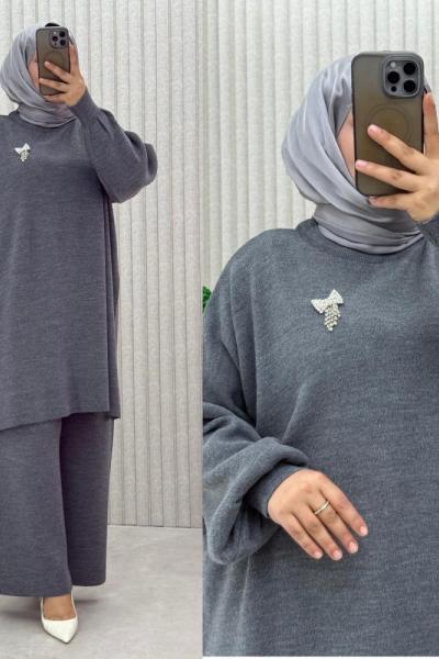 Gülsenem Büyükbeden Takım  Antrasit