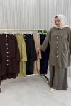 Harem Pantolonlu Takım  Haki