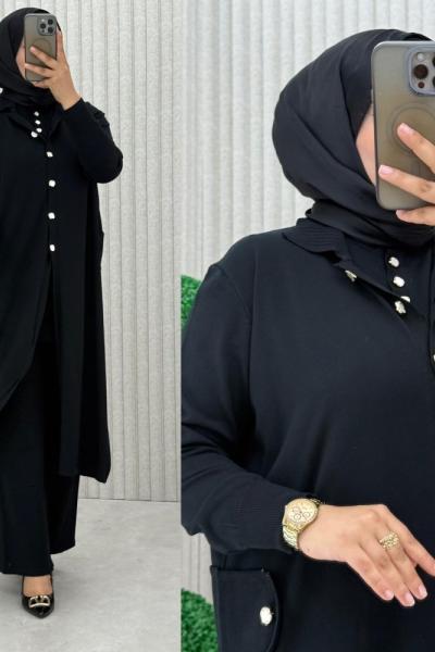 Hümeyra 3’lü Takım  Siyah