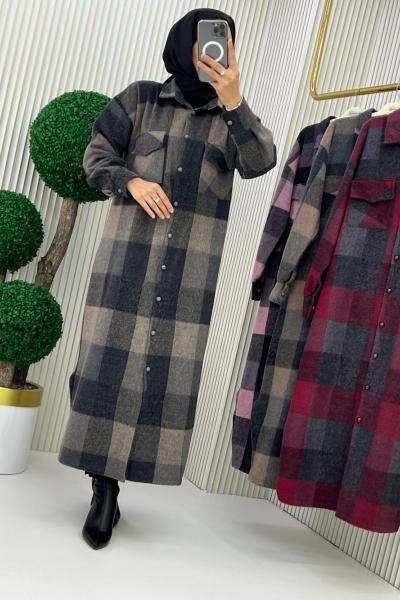 Leman Kap/Tunik  Gri