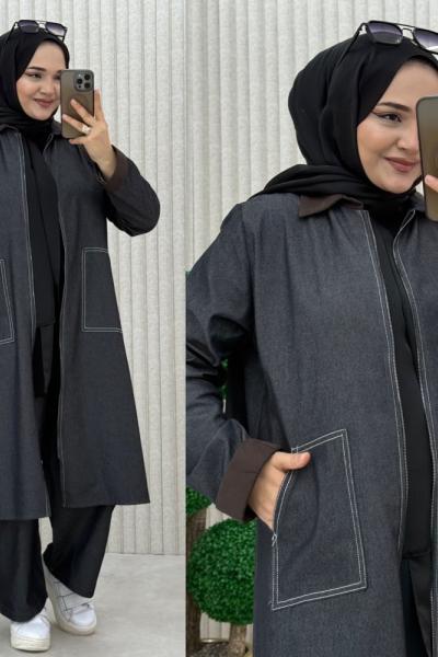 Lili Pantolonlu Takım Siyah