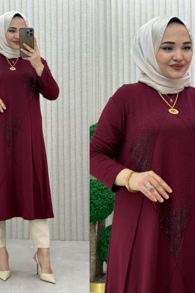 LUNA TUNİK  Bordo
