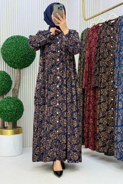 Meral Elbise Lacivert