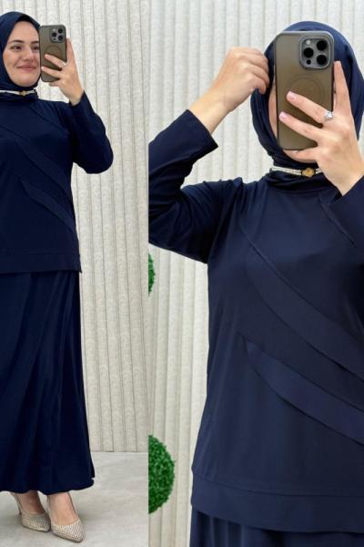 nurda etekli takım Lacivert